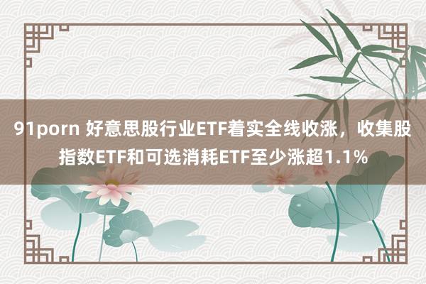 91porn 好意思股行业ETF着实全线收涨，收集股指数ETF和可选消耗ETF至少涨超1.1%