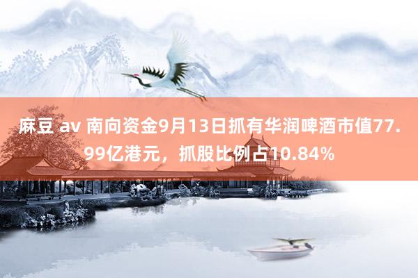 麻豆 av 南向资金9月13日抓有华润啤酒市值77.99亿港元，抓股比例占10.84%