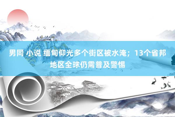 男同 小说 缅甸仰光多个街区被水淹；13个省邦地区全球仍需普及警惕