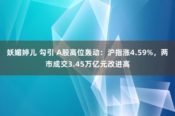 妖媚婷儿 勾引 A股高位轰动：沪指涨4.59%，两市成交3.45万亿元改进高