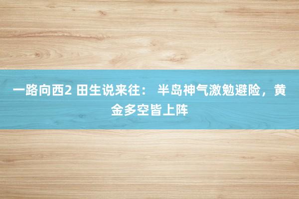 一路向西2 田生说来往： 半岛神气激勉避险，黄金多空皆上阵