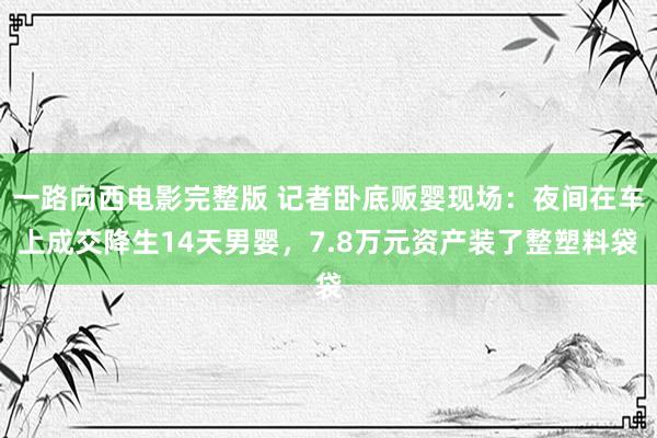 一路向西电影完整版 记者卧底贩婴现场：夜间在车上成交降生14天男婴，7.8万元资产装了整塑料袋