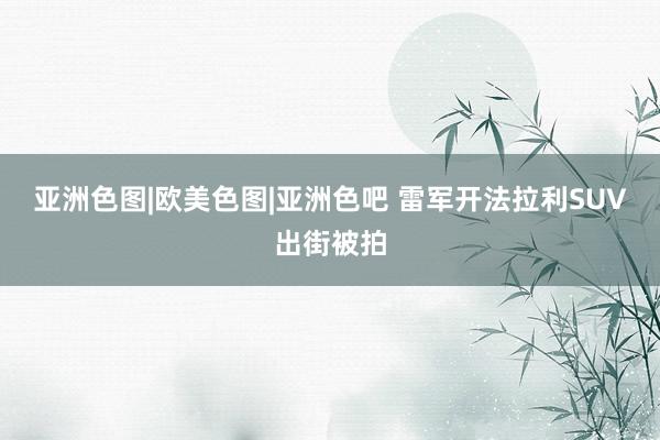 亚洲色图|欧美色图|亚洲色吧 雷军开法拉利SUV出街被拍