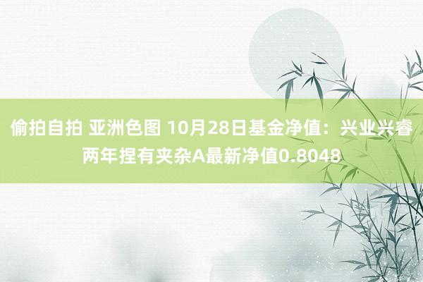 偷拍自拍 亚洲色图 10月28日基金净值：兴业兴睿两年捏有夹杂A最新净值0.8048