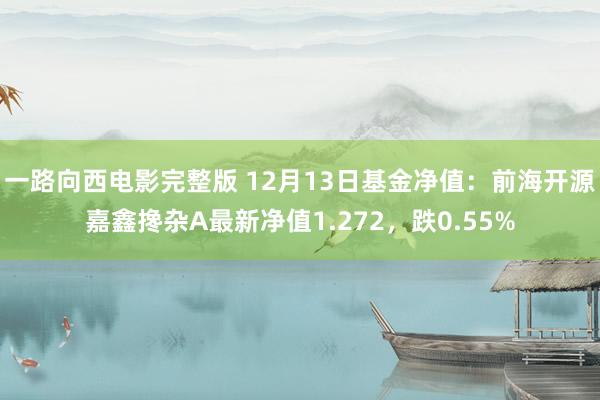 一路向西电影完整版 12月13日基金净值：前海开源嘉鑫搀杂A最新净值1.272，跌0.55%