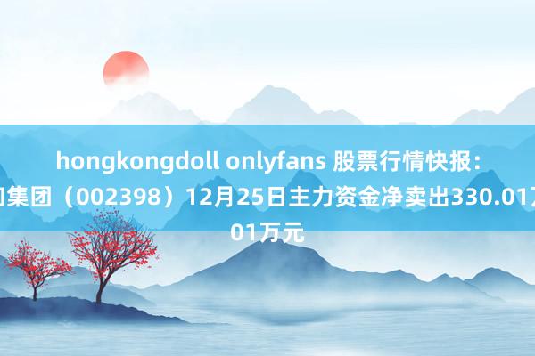 hongkongdoll onlyfans 股票行情快报：垒知集团（002398）12月25日主力资金净卖出330.01万元