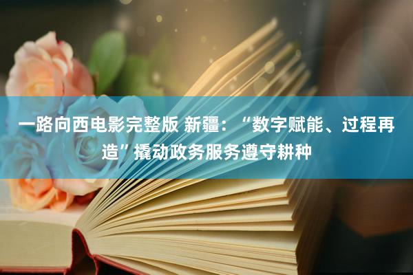 一路向西电影完整版 新疆：“数字赋能、过程再造”撬动政务服务遵守耕种