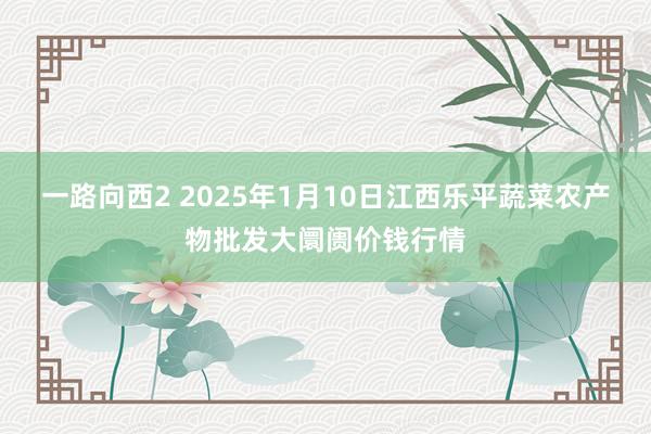 一路向西2 2025年1月10日江西乐平蔬菜农产物批发大阛阓价钱行情