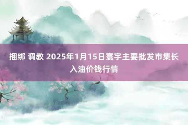 捆绑 调教 2025年1月15日寰宇主要批发市集长入油价钱行情